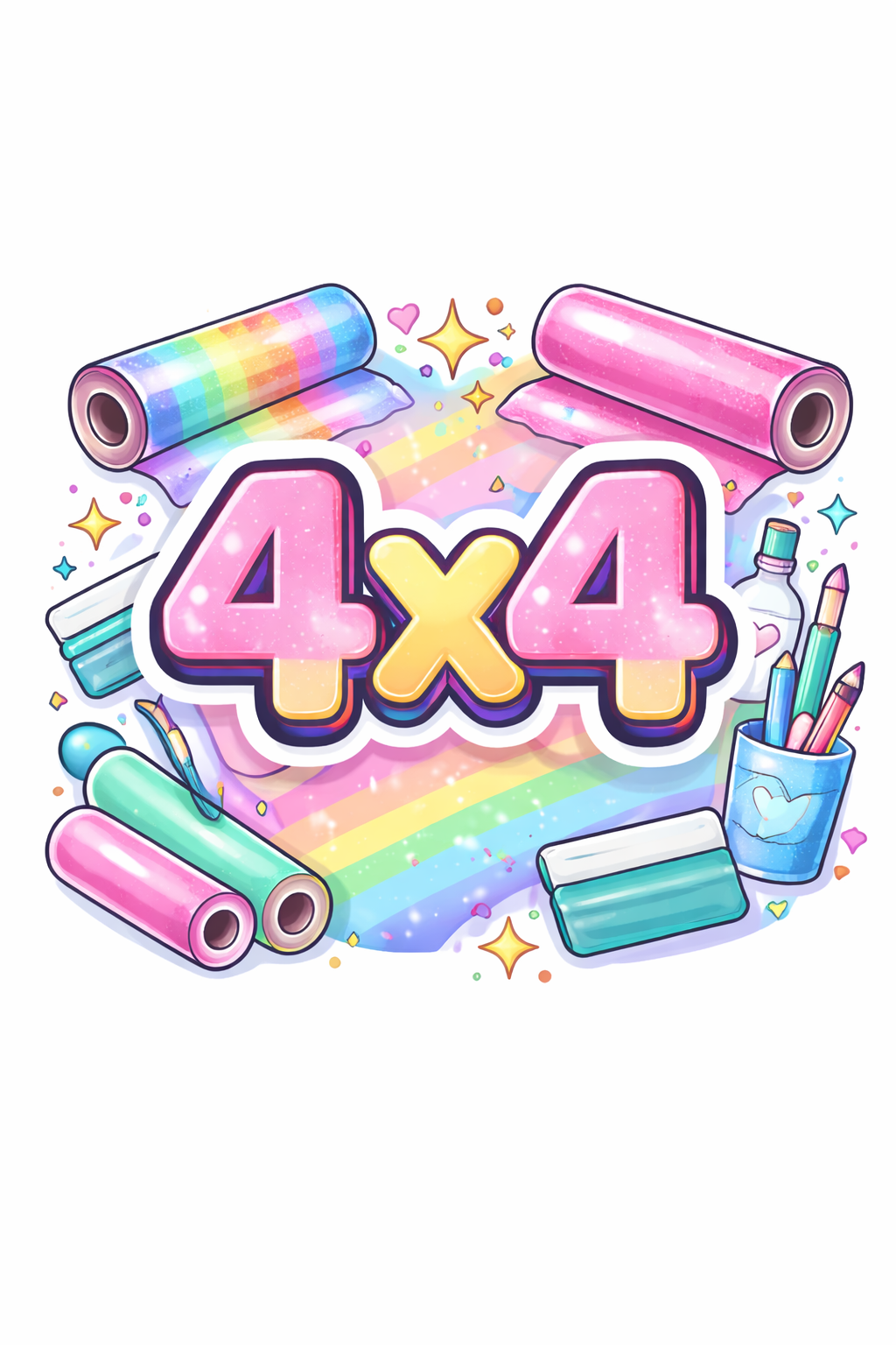4x4 vinyl decal