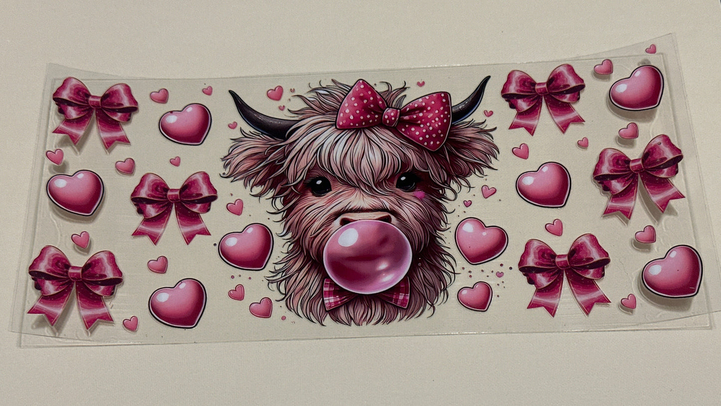 Bubble gum cow