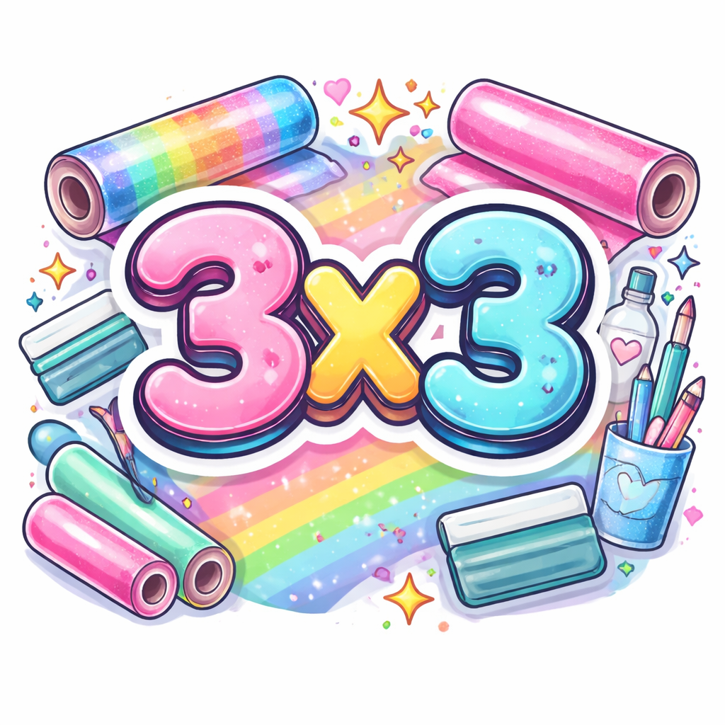 3x3 vinyl decal