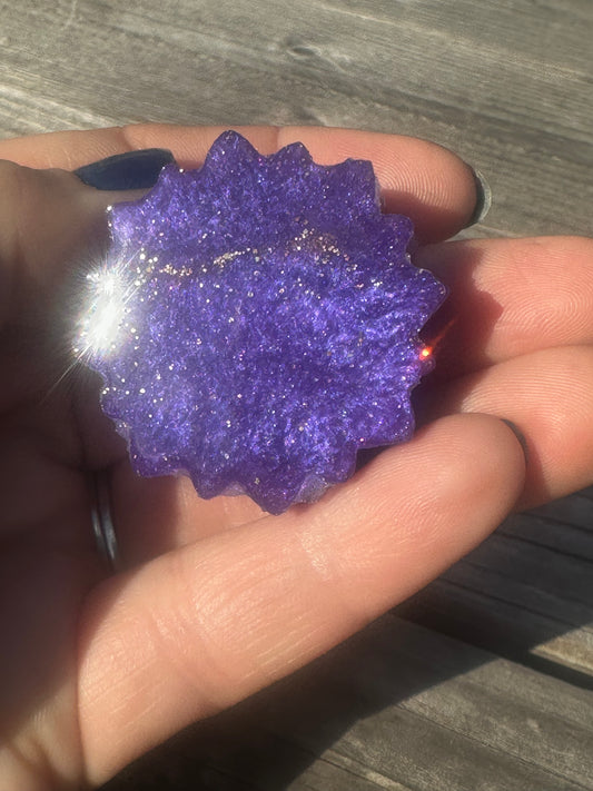 Epoxy sunflower purple