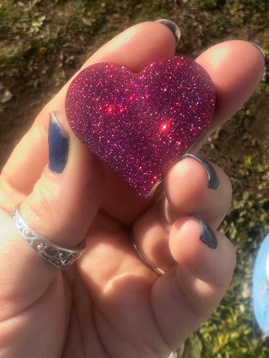 Epoxy Heart straw topper
