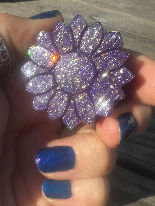 Epoxy sunflower purple