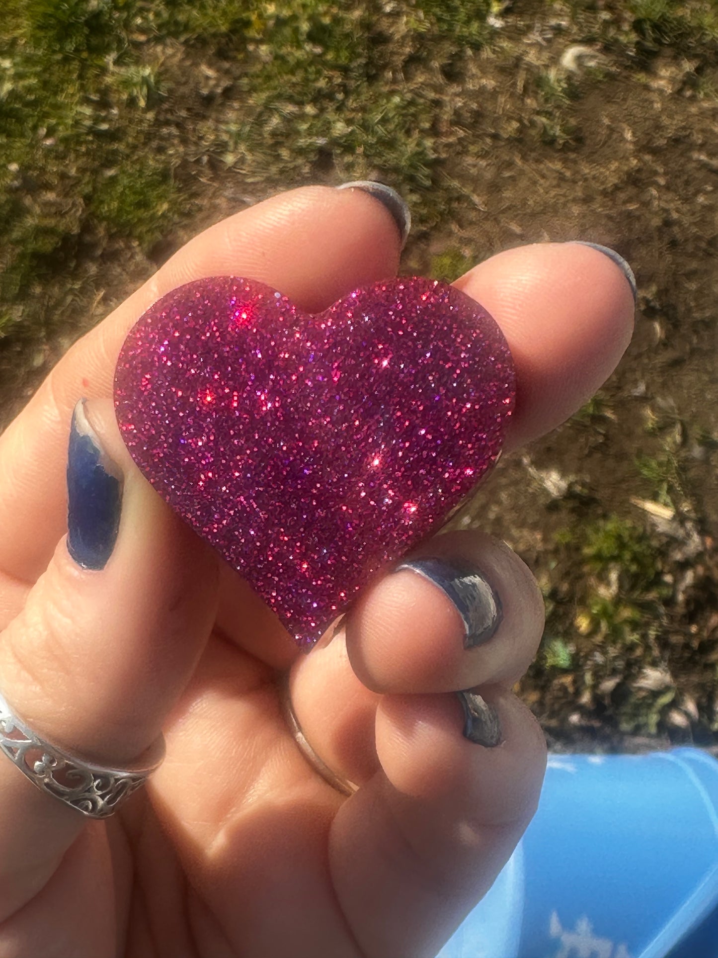 Epoxy Heart straw topper