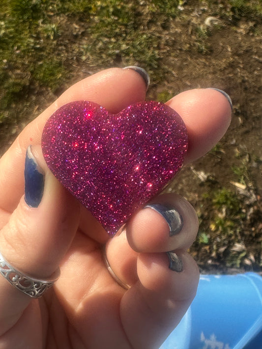 Epoxy Heart straw topper