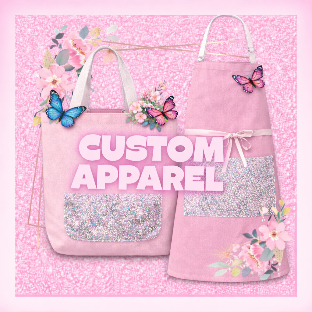 Custom made crafting apron, and Tote Bags