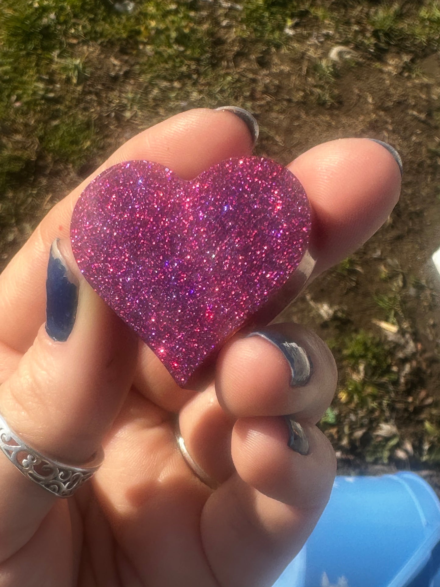 Epoxy Heart straw topper