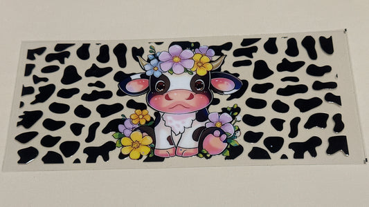 Black and white cow