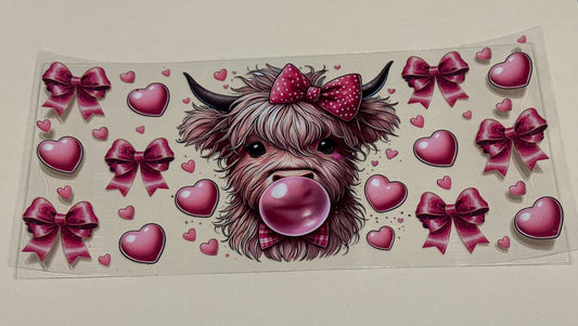 Bubble gum cow