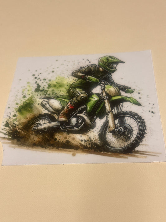Dirt bike lime green