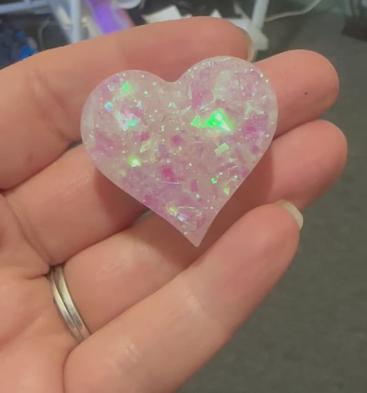 Epoxy Heart straw topper